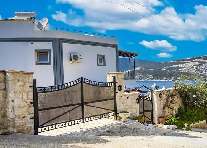 Kisla 3 Bedroom Seaview With Heated Pool Private Pool Hot Tub Villa Kalkan