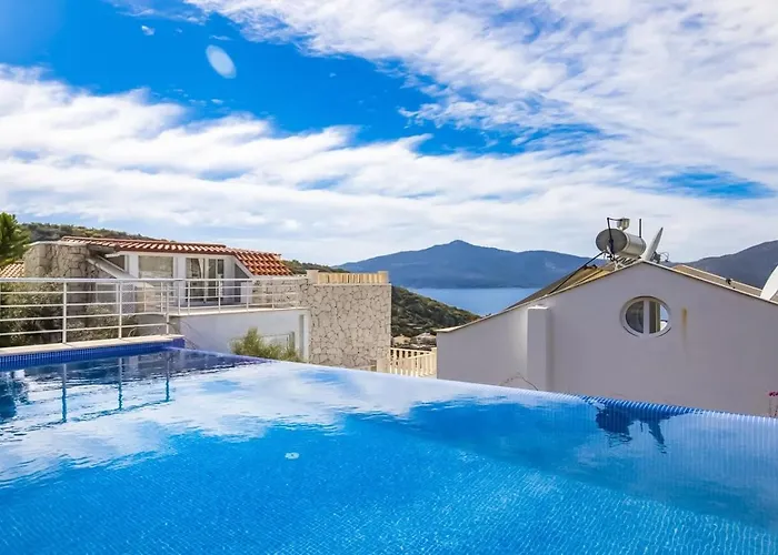 Villa Kisla 3 Bedroom Seaview With Heated Pool Private Pool Hot Tub Kalkan
