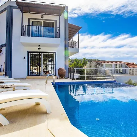 וילה Kisla 3 Bedroom Seaview With Heated Pool Private Pool Hot Tub קלקן